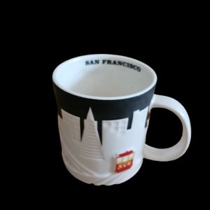 *Starbucks 2012 SAN FRANCISCO COLLECTOR SERIES 3D Relief Coffee Mug Cup 16 oz.